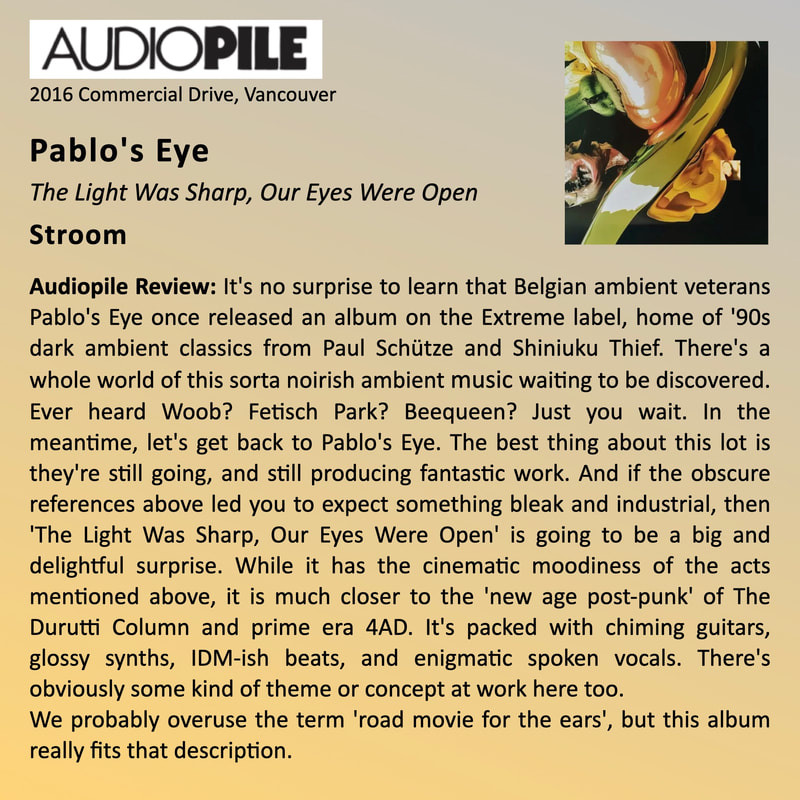 Audiopile Review - Pablo's Eye : 'The light was dark, our eyes were open'